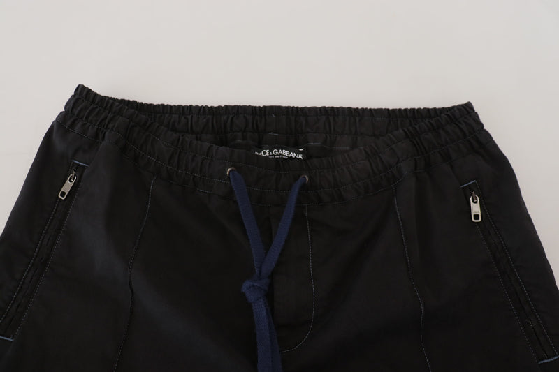 Dolce & Gabbana Elegant Tapered Black Trousers