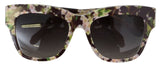 Dolce & Gabbana Elegant Black Multicolor Gradient Sunglasses