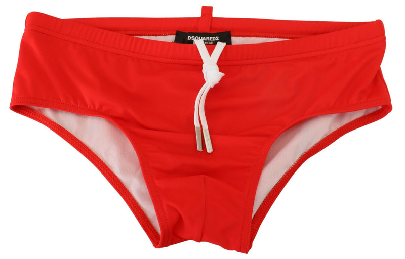 Dsquared² Red ICON Print Swim Briefs