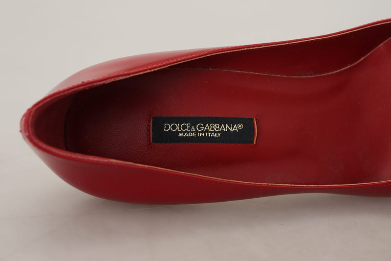 Dolce & Gabbana Exquisite Red Patent Leather Pumps