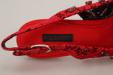 Dolce & Gabbana Ruby Red Crystal Slingback Heels