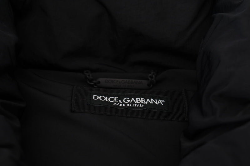 Dolce & Gabbana Elegant Black Sleeveless Vest Jacket