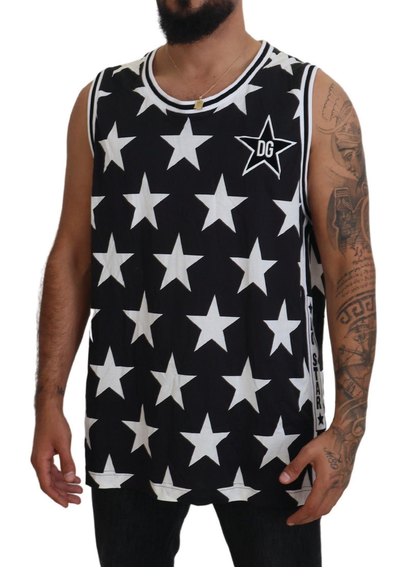 Dolce & Gabbana Italian Designer Crew Neck Star Print Tee