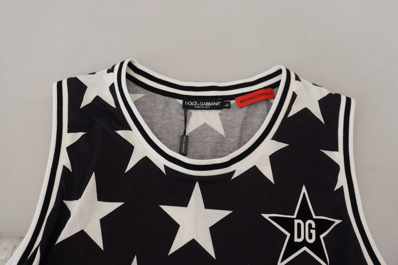 Dolce & Gabbana Italian Designer Crew Neck Star Print Tee