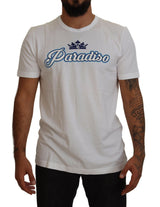 Dolce & Gabbana Regal Crown Paradiso Print Crew Tee