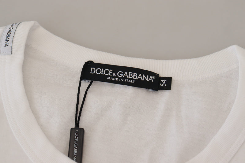 Dolce & Gabbana Regal Crown Paradiso Print Crew Tee