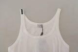 Dolce & Gabbana Elegant White Sleeveless Tank T-Shirt