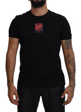 Dolce & Gabbana Elegant Black Cotton Crew Neck Tee