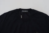 Dolce & Gabbana Elegant Black Cashmere Pullover Sweater