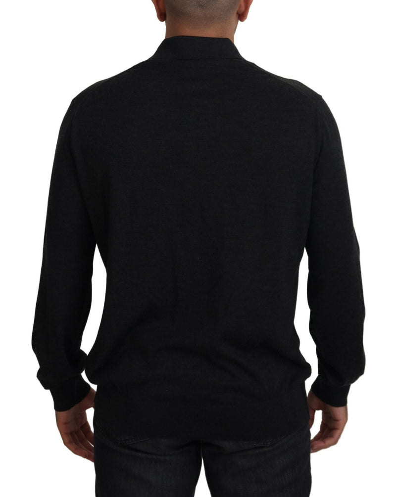 Dolce & Gabbana Elegant Black Cashmere Pullover Sweater