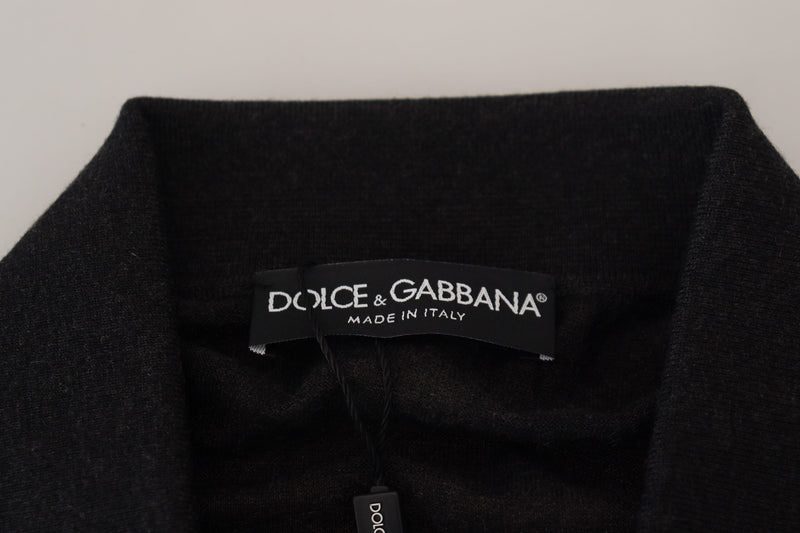 Dolce & Gabbana Elegant Black Cashmere Pullover Sweater