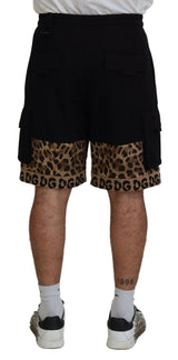 Dolce & Gabbana Chic Leopard Print Casual Shorts