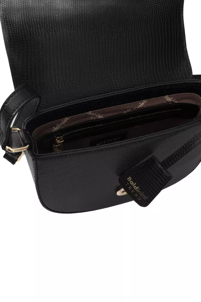 Baldinini Trend Black Polyurethane Women Crossbody Bag