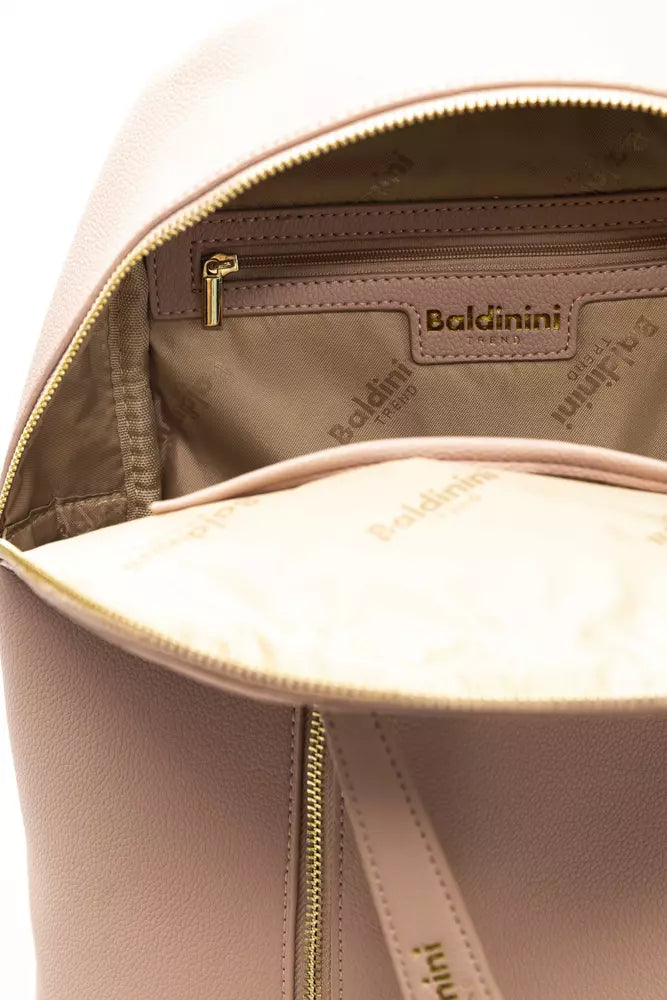 Baldinini Trend Pink Polyethylene Women Backpack