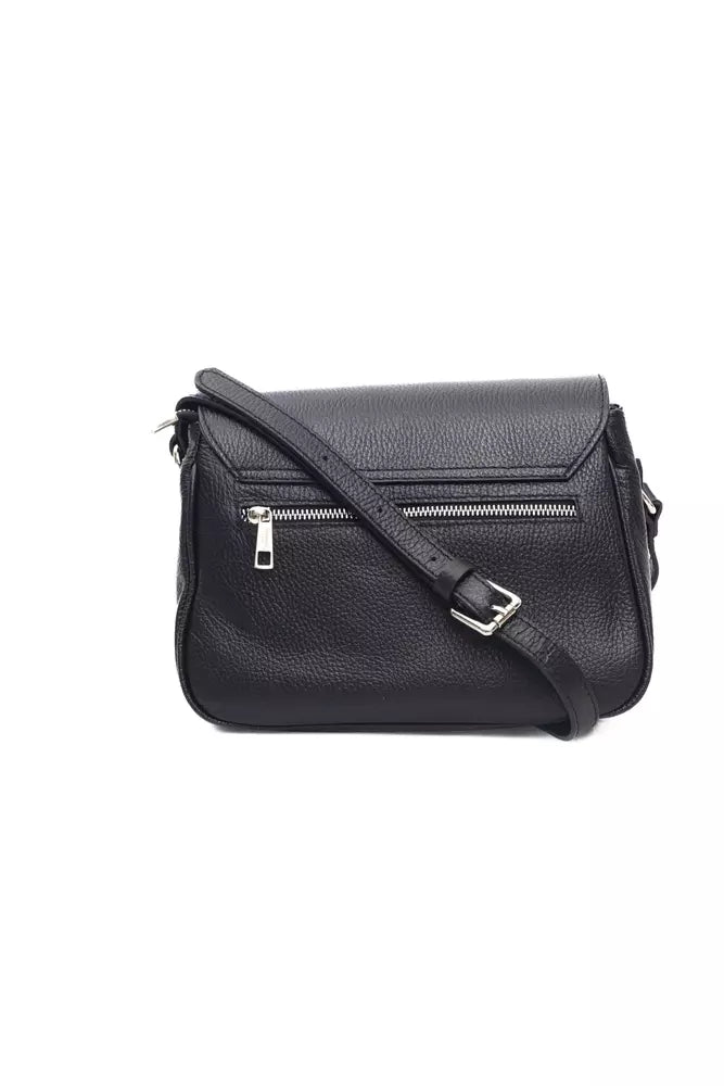 Baldinini Trend Black Leather Women Shoulder Bag