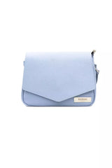 Baldinini Trend Light Blue Leather Women Shoulder Bag