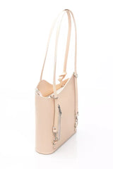 Baldinini Trend Pink Leather Women Shoulder Bag