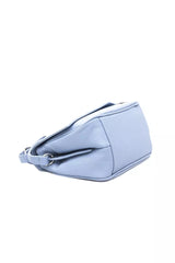 Baldinini Trend Light Blue Leather Women Shoulder Bag