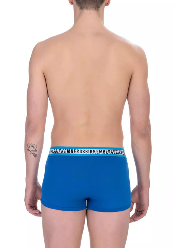 Bikkembergs Blue Cotton Men Trunk