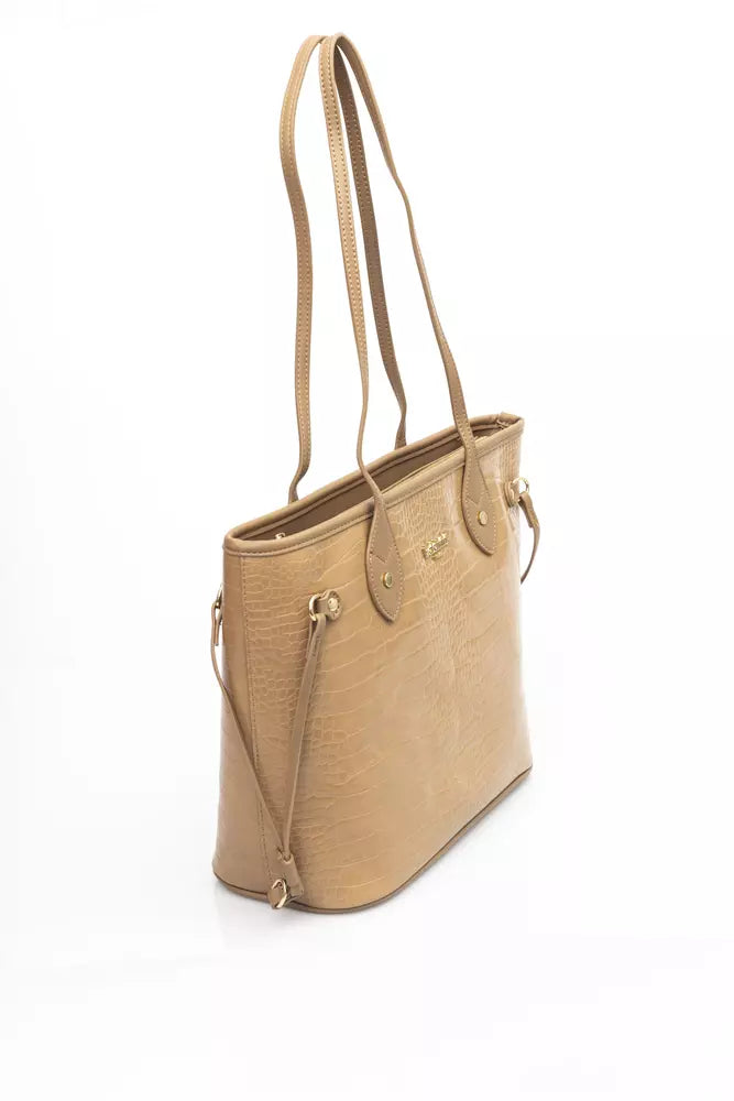 Baldinini Trend Beige Polyethylene Women Shoulder Bag