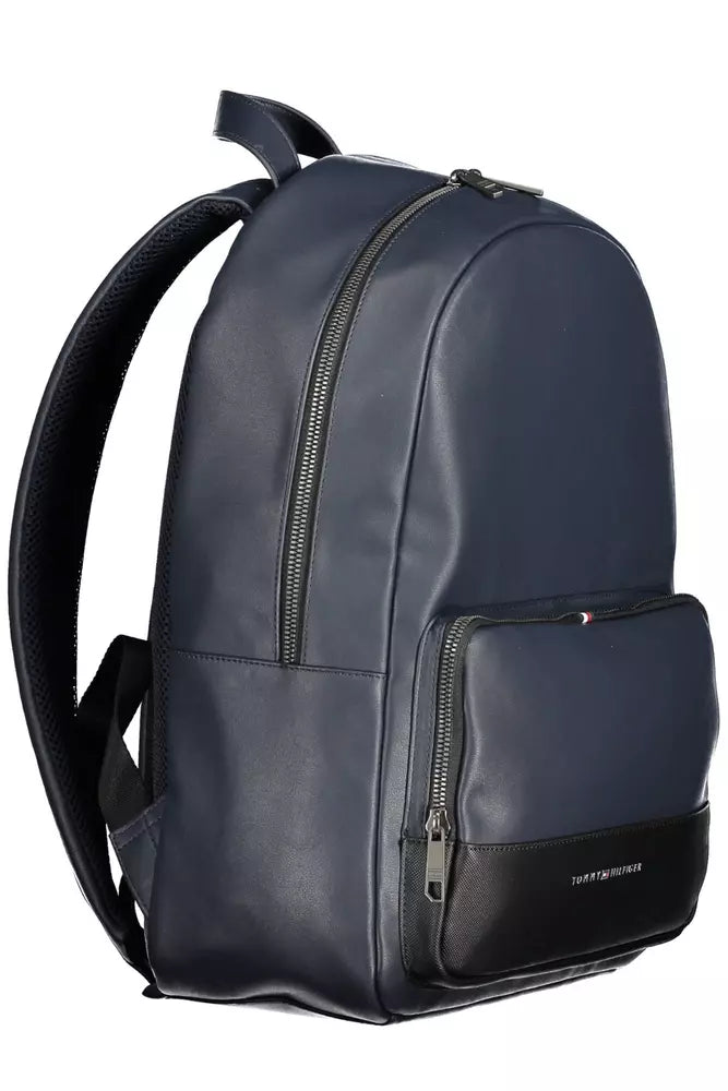 Tommy Hilfiger Chic Urban Blue Backpack with Laptop Compartment