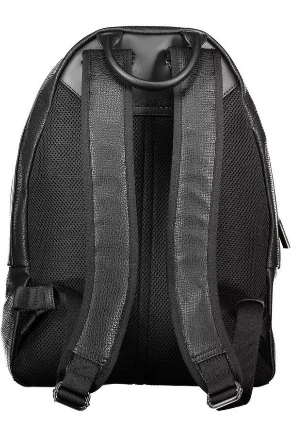 Calvin Klein Sleek Black Urban Backpack with Logo Detail