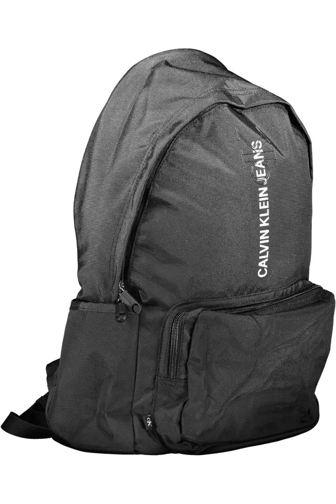 Calvin Klein Black Polyester Men Backpack