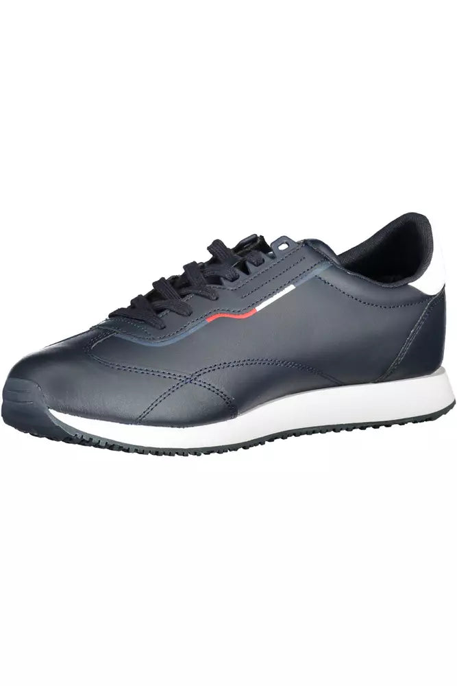 Tommy Hilfiger Eco-Conscious Blue Sneaker with Contrasting Details