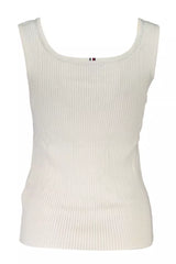 Tommy Hilfiger Elegant White Tank Top with Contrasting Details