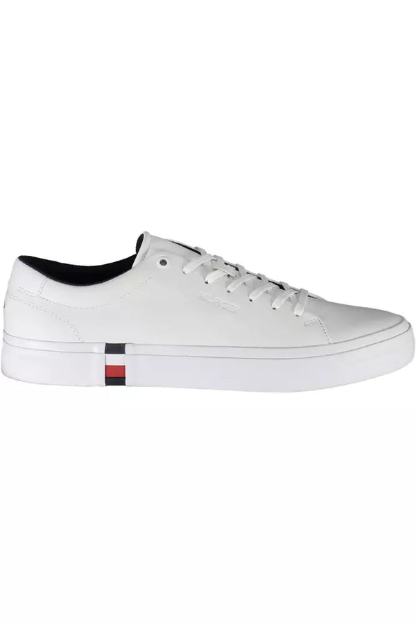 Tommy Hilfiger Eco-Chic White Sneakers with Contrasting Accents