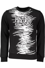 Cavalli Class Black Cotton Men Sweater