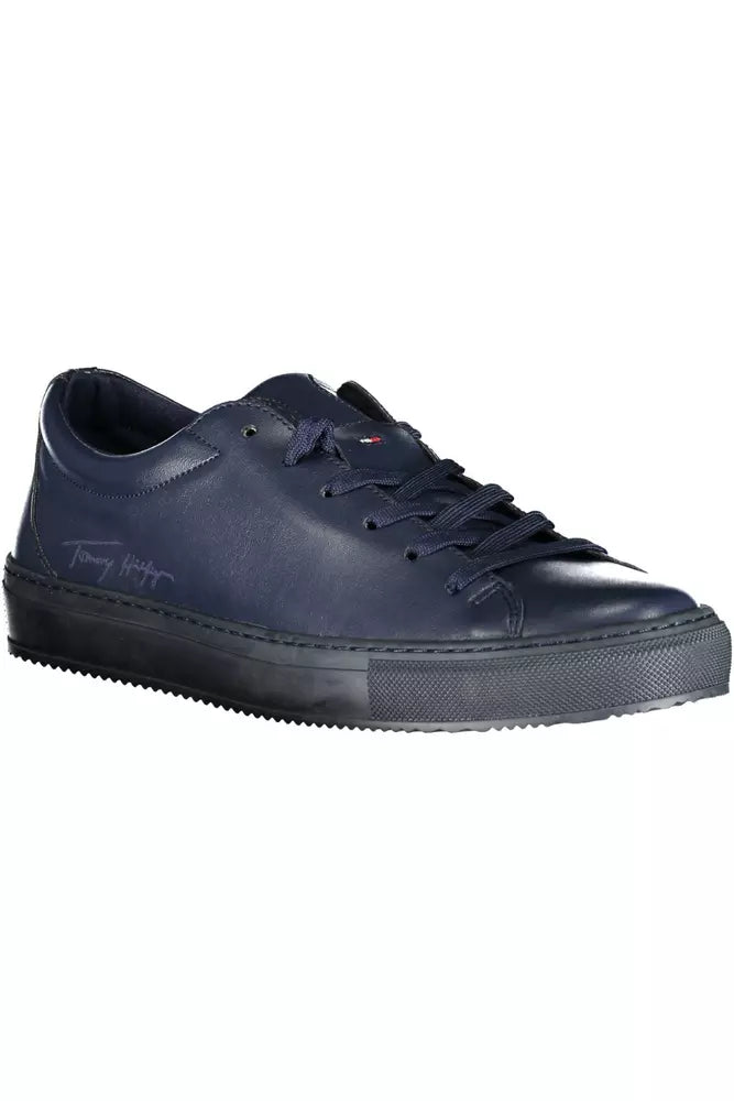 Tommy Hilfiger Sleek Blue Lace-Up Sport Sneakers