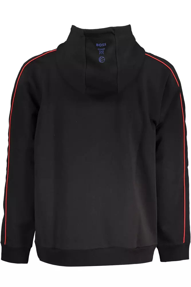 Hugo Boss Black Cotton Men Sweater