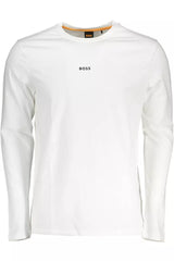 Hugo Boss Elegant Long-Sleeved Organic Cotton Tee