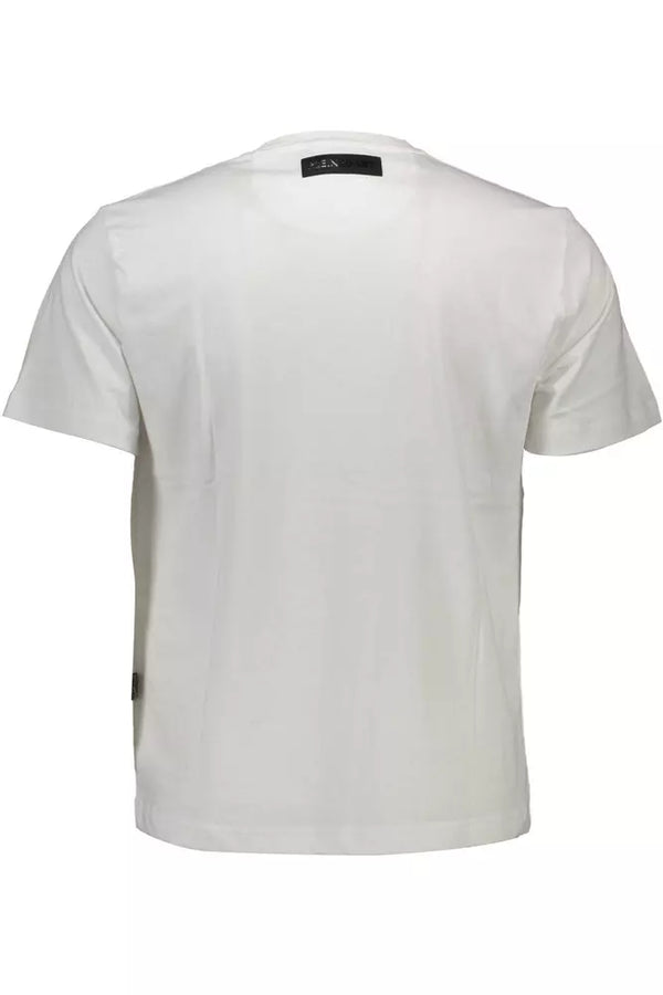 Plein Sport Pristine White Crew Neck Logo Tee