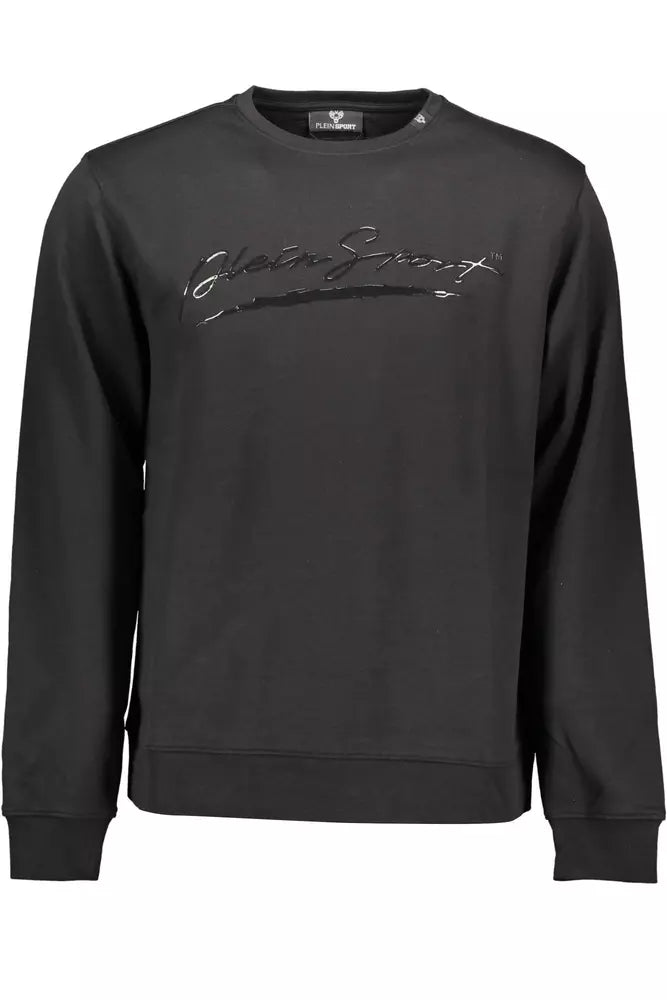 Plein Sport Black Cotton Men Sweater