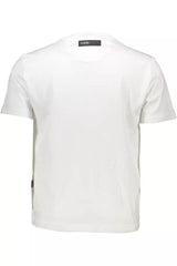 Plein Sport Chic White Cotton Tee with Bold Detailing