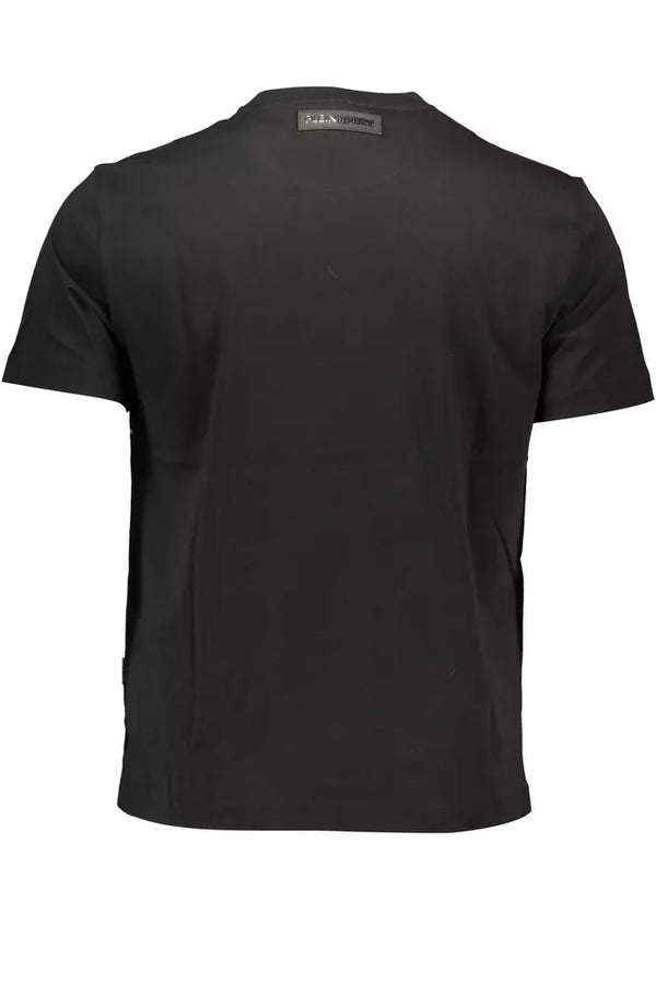 Plein Sport Sleek Cotton Crew Neck Tee with Iconic Print