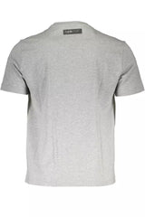 Plein Sport Athletic Gray Cotton Crew Neck Tee