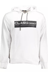 Cavalli Class White Cotton Men Sweater