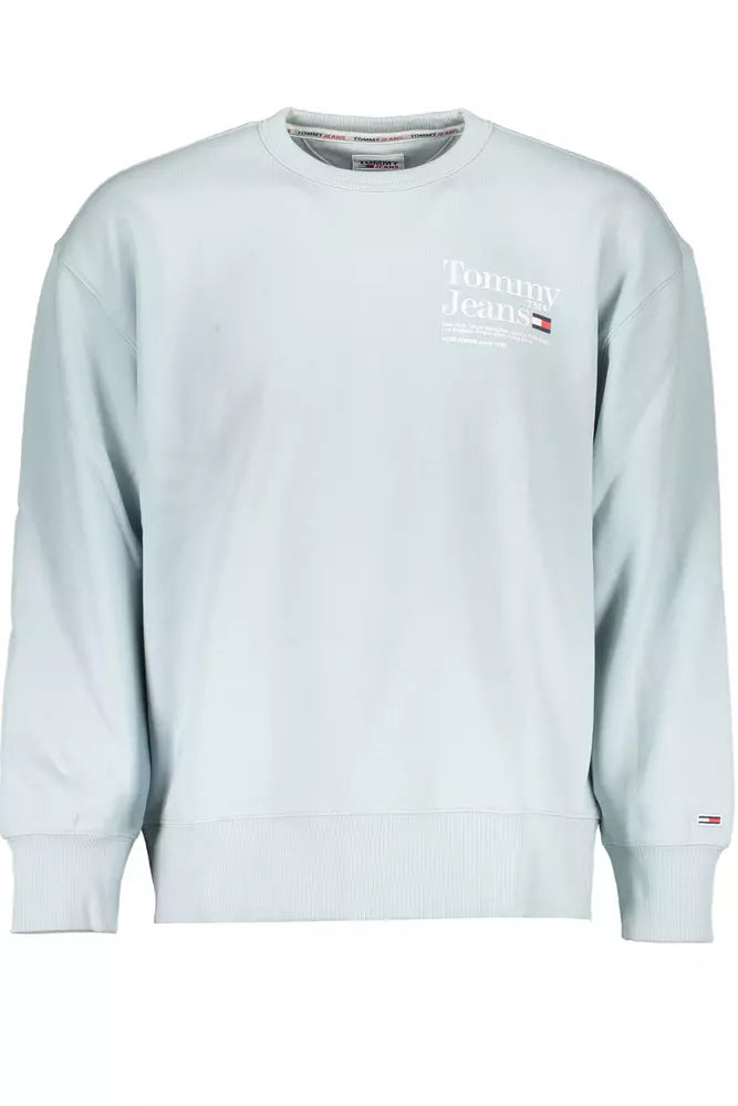 Tommy Hilfiger Light Blue Cotton Men Sweater