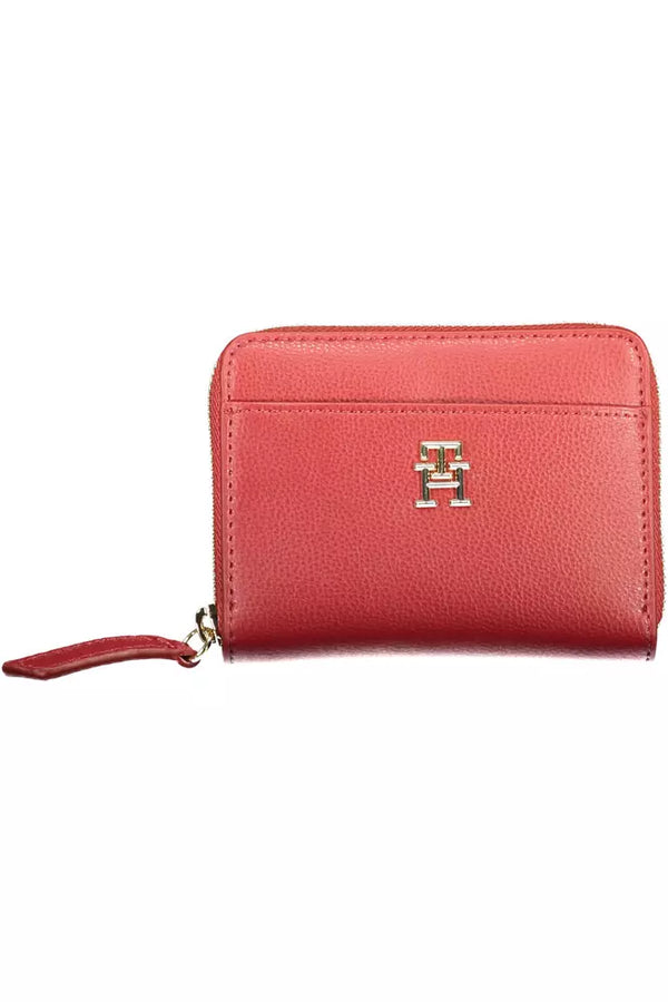 Tommy Hilfiger Elegant Pink Wallet with Multiple Compartments