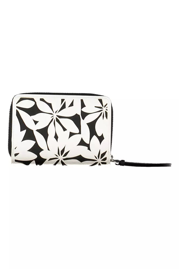 Desigual Chic White Tri-Compartment Wallet