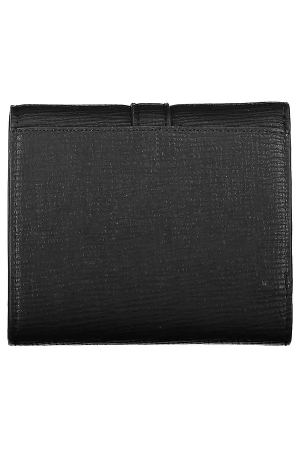 Tommy Hilfiger Elegant Black Polyethylene Trifold Wallet