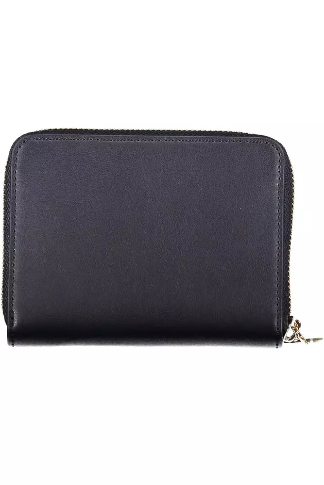 Tommy Hilfiger Elegant Blue Polyethylene Wallet with Coin Purse