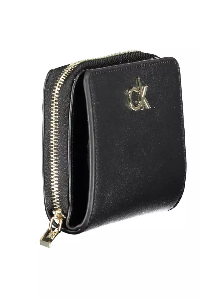 Calvin Klein Elegant Black RFID Wallet with Secure Closure