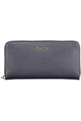 Tommy Hilfiger Chic Blue Zip Wallet with Multiple Compartments