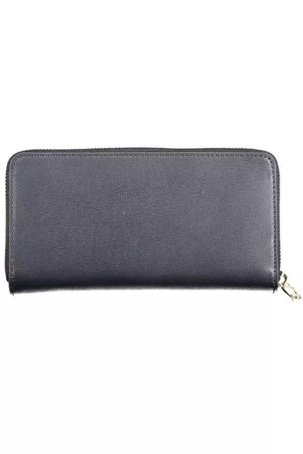 Tommy Hilfiger Chic Blue Zip Wallet with Multiple Compartments