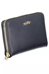 Tommy Hilfiger Chic Blue Zip Wallet with Multiple Compartments