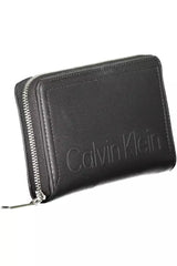 Calvin Klein Elegant Black Wallet with RFID Lock and Zip Closure